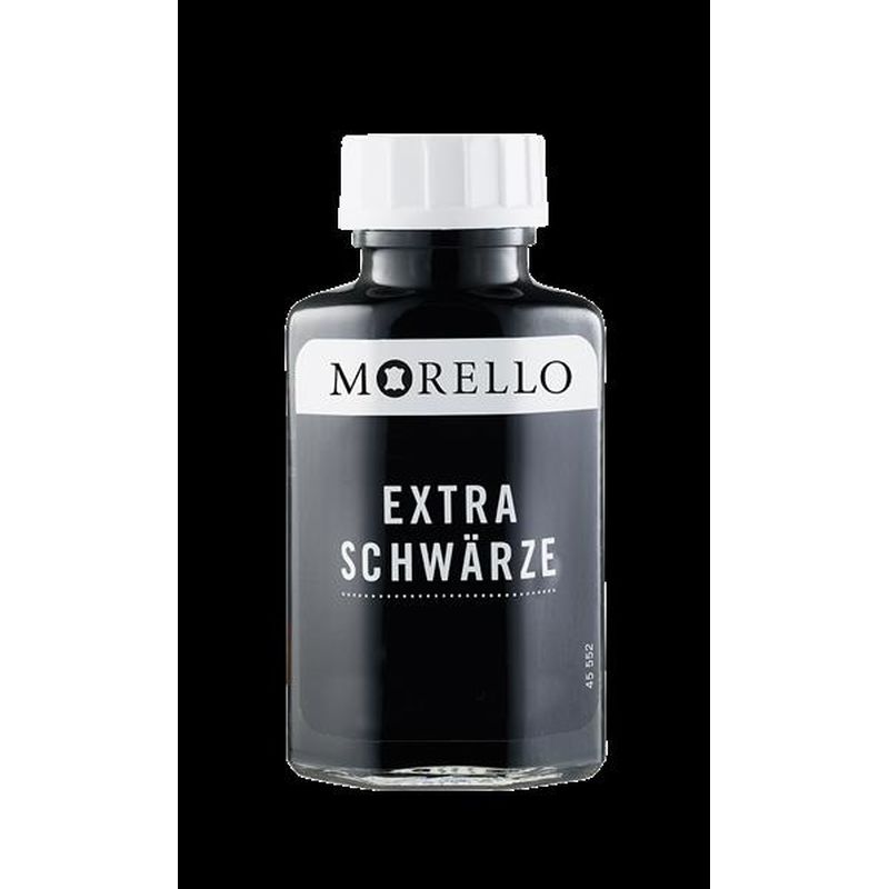 Morello Extra Schwärze Lederfarbe schwarz matt 50 /100 ml Lederschwärze  Schwärze